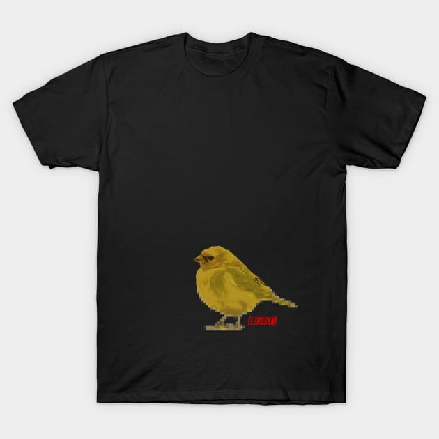 PIXEL FINCH T-Shirt by LZRDSKN